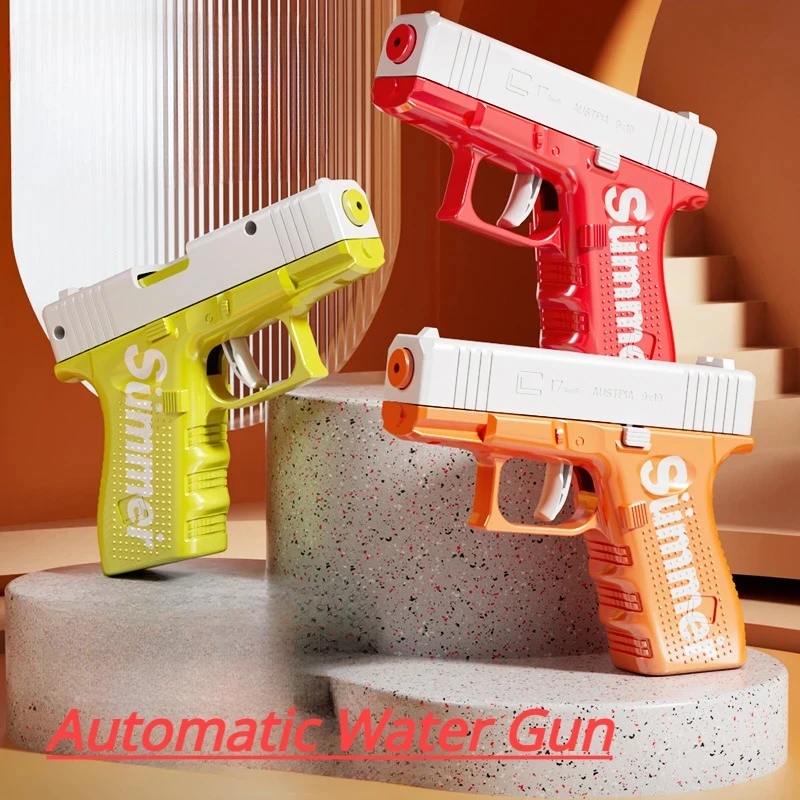 Mini Water Gun Blowback Manual Automatic Firing High Capacity Waterproof Pistol  Summer Beach Water Gun Game Toy Boy Gifts