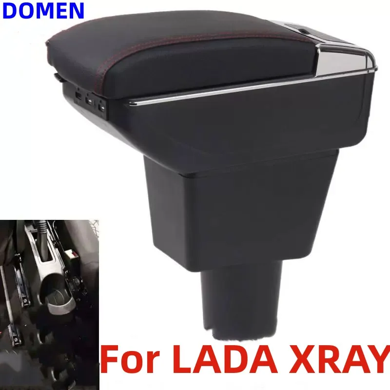 

For LADA XRAY Armrest box central storage box Retrofit parts Interior Parts details For LADA XRAY Car Armrest Car Accessories