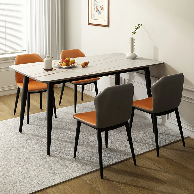 

Minimalist Rectangle Dining Table Modern Nordic Relaxing Chairs Dining Table Living Room Corner Mesa Comedor Home Furniture