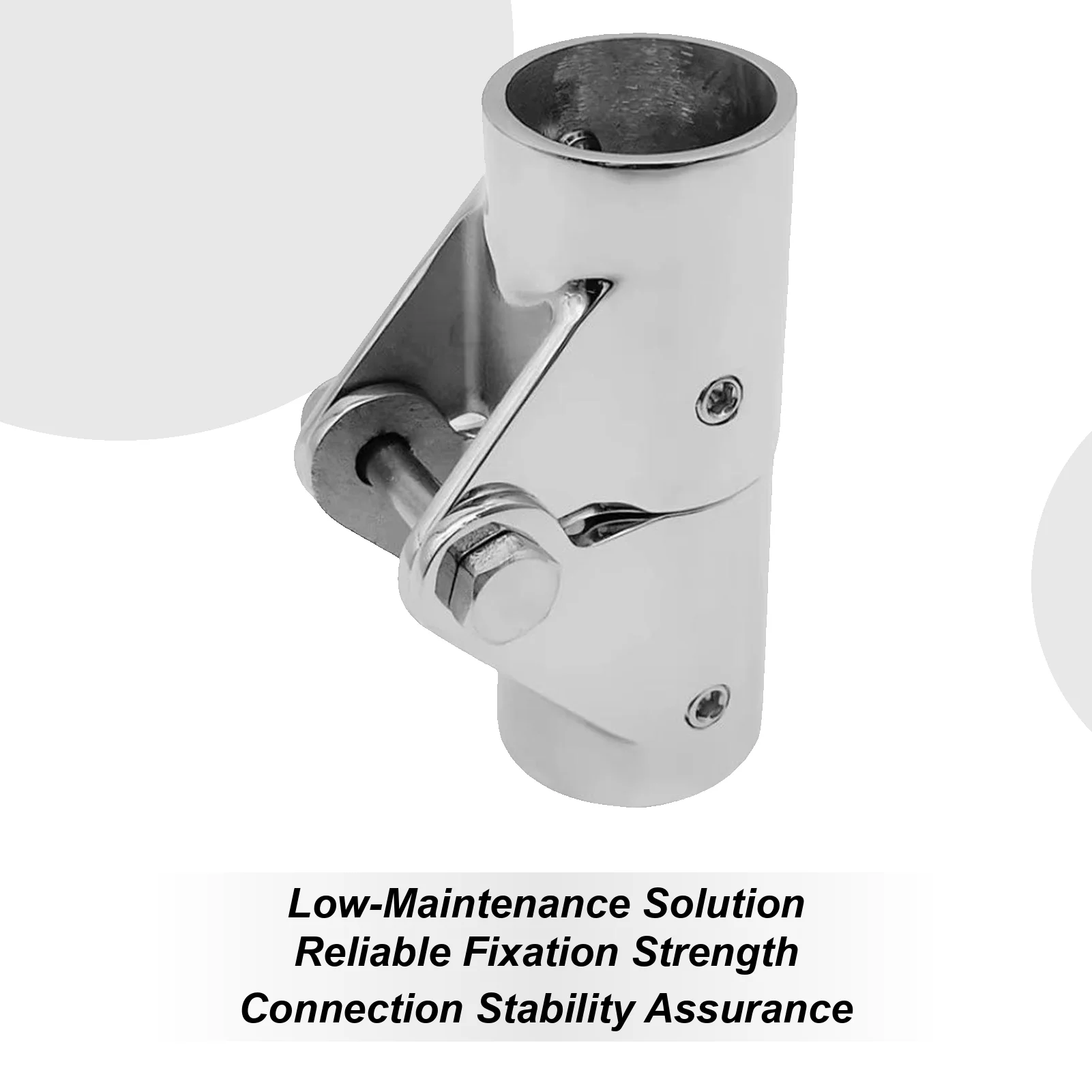 

Boat Tube Connector Stainless Steel Yacht Swivel Coupling Folding Swivel Connector For Yacht Deck Shading Systems Marine