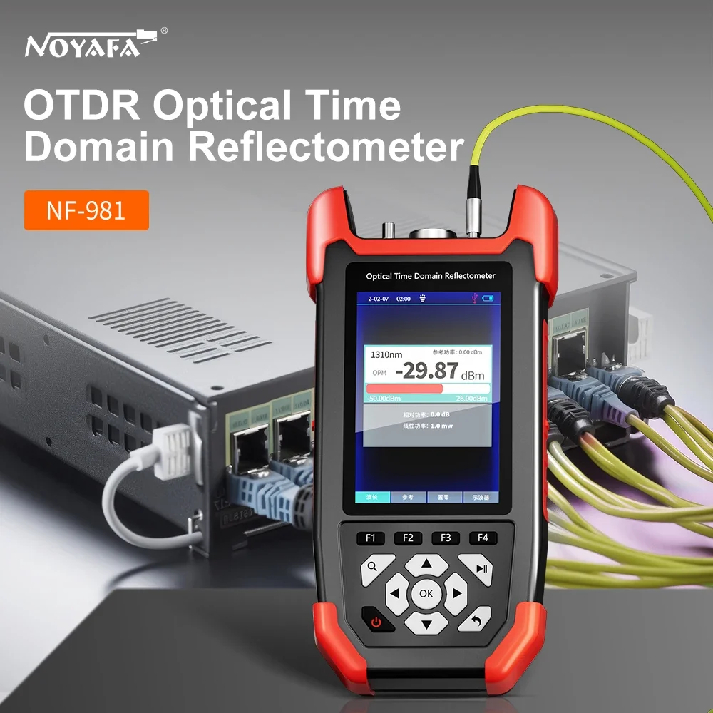 Imagem -03 - Noyafa-fiber Optic Fault Detector Medidor de Energia Óptica Mapa do Evento Ethernet Cabo Tester Opm Vfl Ols Nf-981 10m60km