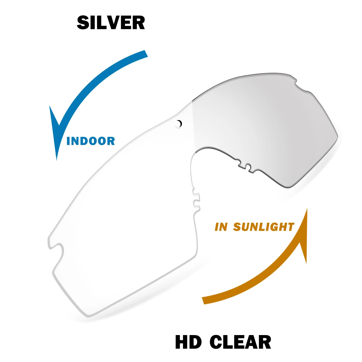 オークリー-si-m-フレーム-30-oo9146-サングラス用トランジションクリアからシルバーへの交換レンズ