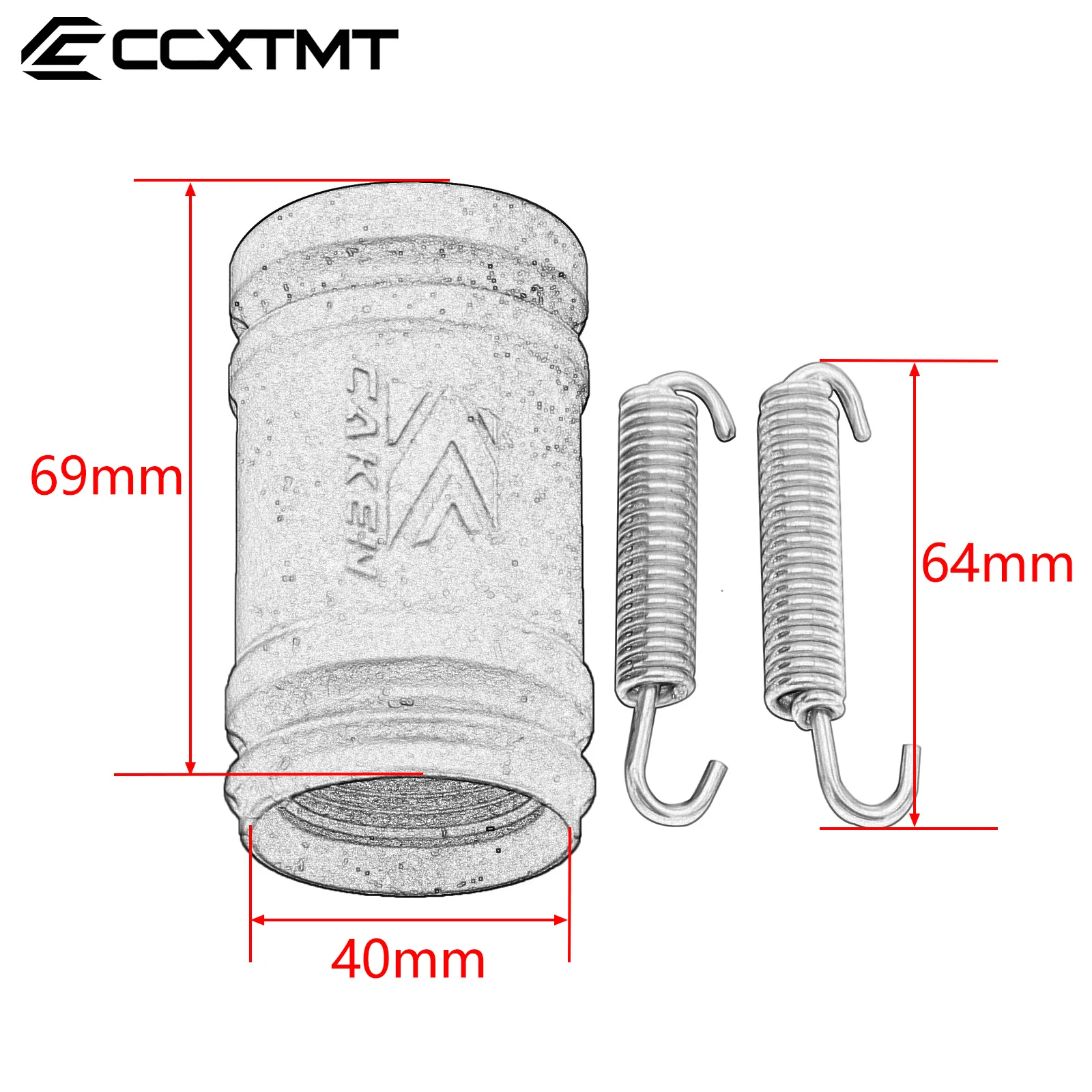 Exhaust Coupler Tailpipe Rubber Seal Cover Kit For KTM 250 300 EXC SX XC XCW TPI Husqvarna TC TE TEI TX TXI 2017-2023