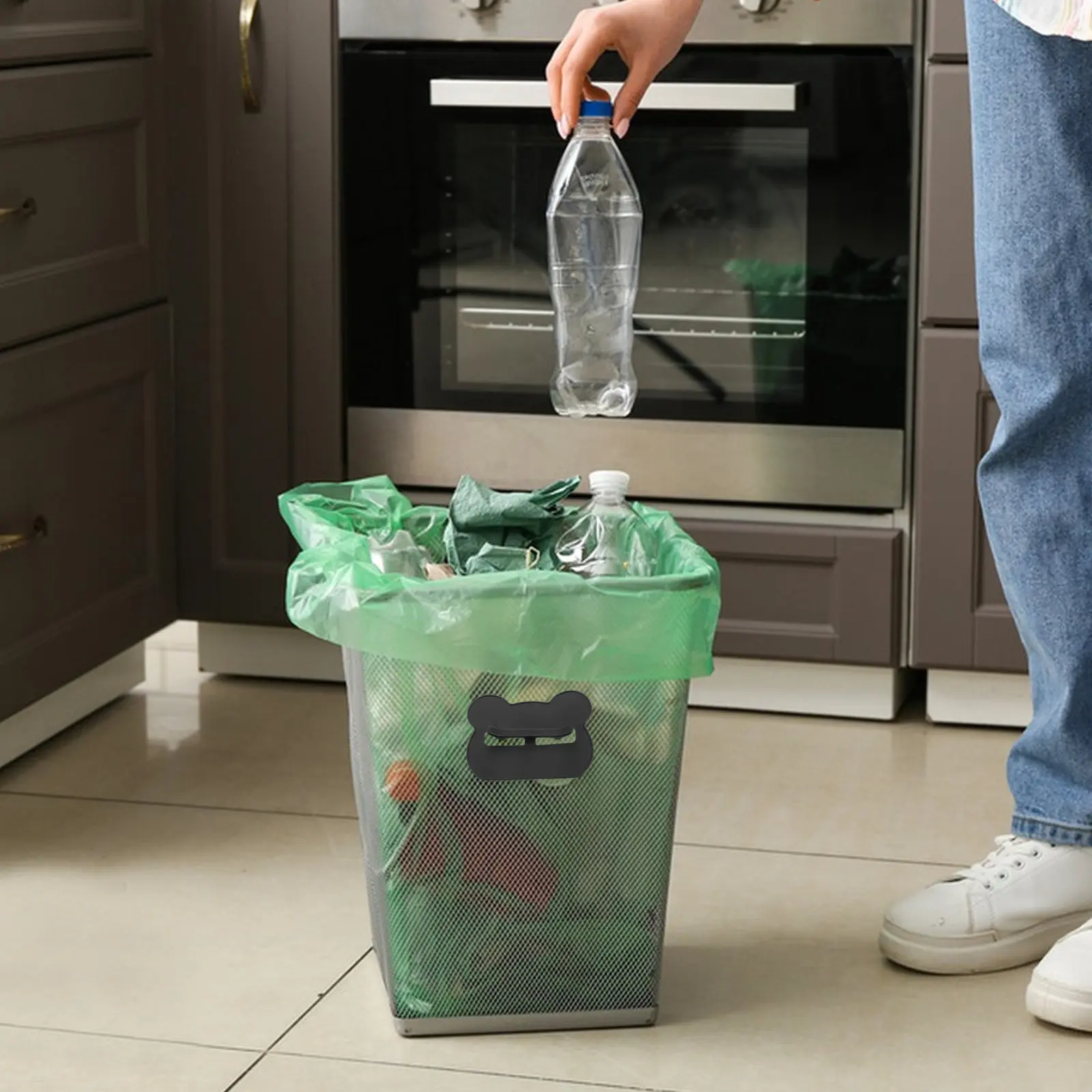 8Pcs Trash Bag Fasteners Garbage Bin Clip Set Multi Functional Bag Holder for Kitchen Bathroom Grocery Shopping Bags Organizer
