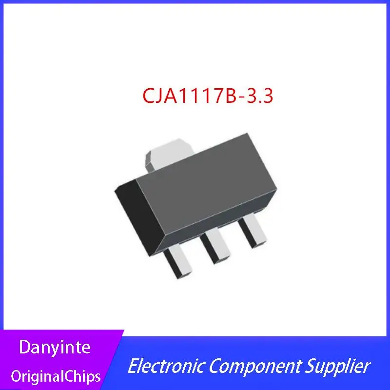 NEW 50pcs  CJA1117B-3.3 A1117B-3.3 A1117B 3.3 SOT89 1A LOW DROPOUT LINEAR REGULATOR in stock