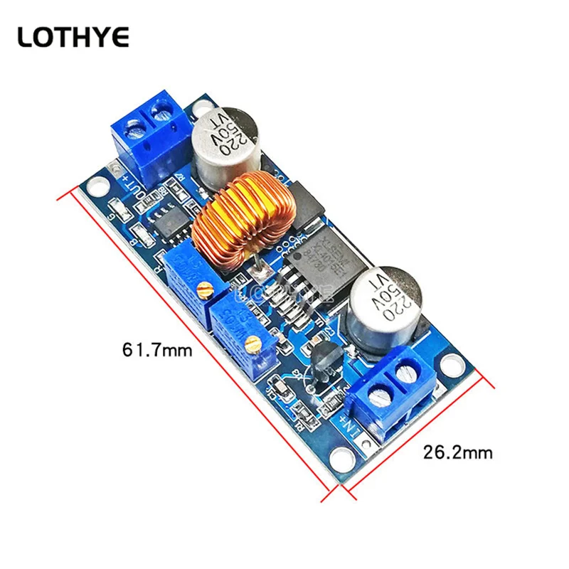 Constant Current and Constant Voltage High Current 5A Li ion Battery Charging LED Drive Buck Constant Current Module Stabilizer