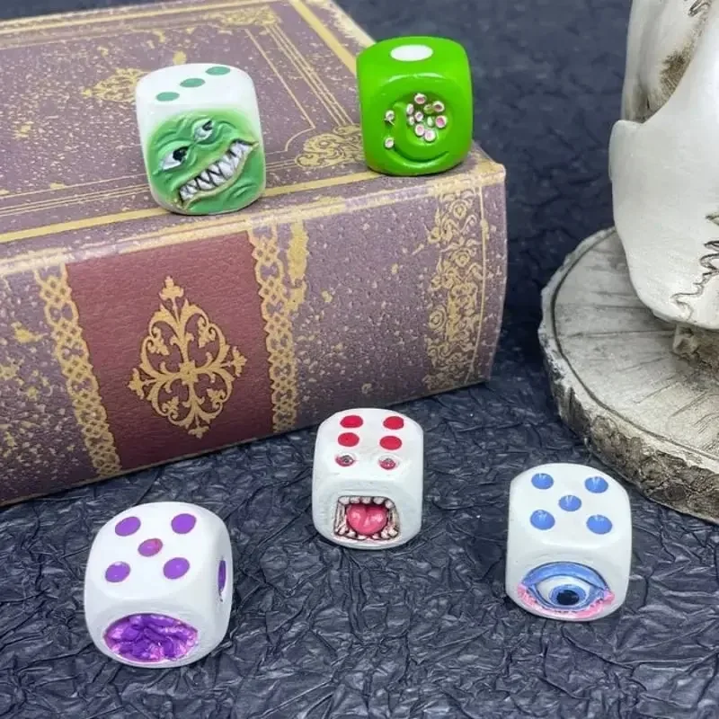 Monster Dice Set For Table Games Halloween Family Reunion Character Fun Monster Dice Creative Party Board Game Demon Dice