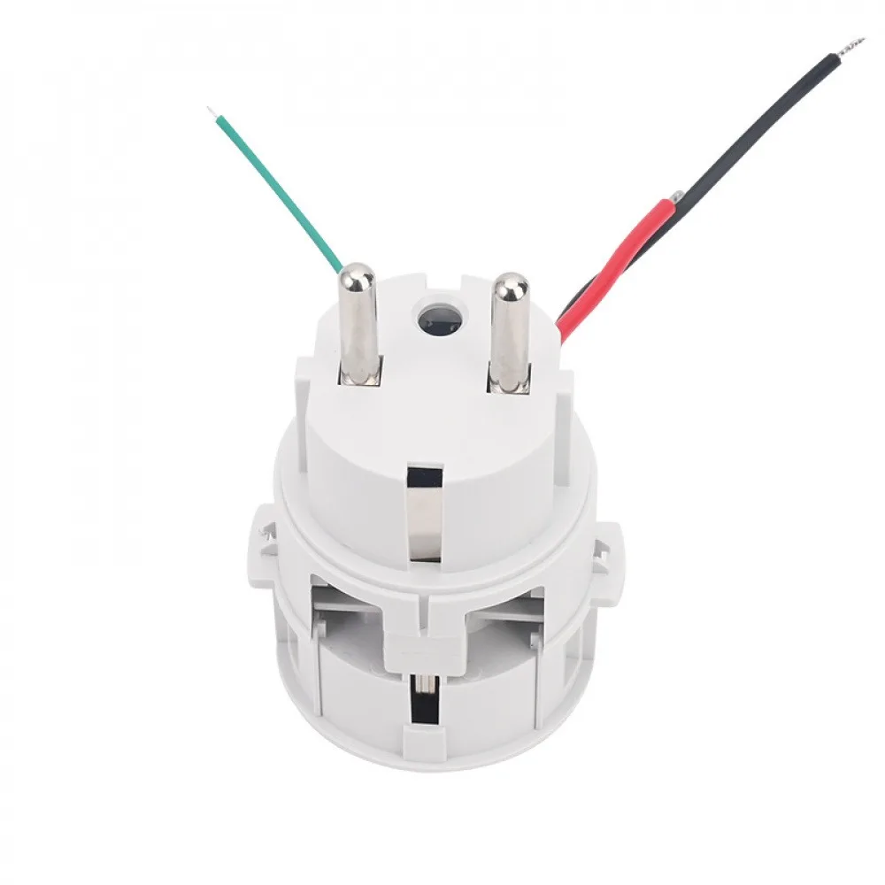 

1 шт., 16 А, 220-250 В, адаптер европейского стандарта, европейский адаптер, преобразователь мощности, накопитель энергии, промышленная розетка, 2-контактная настенная розетка для зарядки