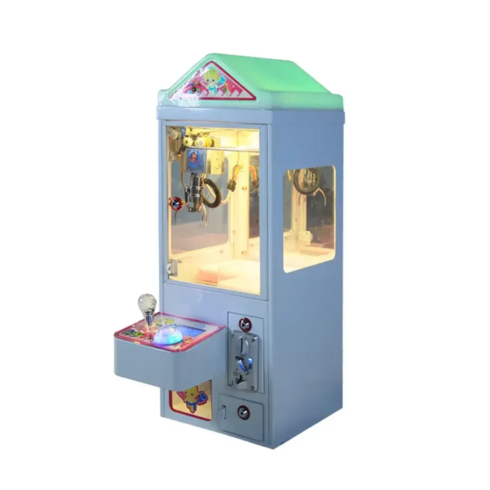 Interactive Mini Plush Toy Claw Crane Machine for Kids Coin Operated Countertop Arcade Game