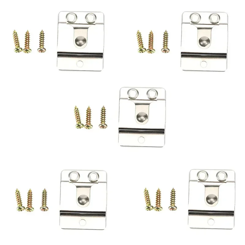 5pcs Metal Screw In Mic Microphone Speaker Belt Hang Up Clip for Kenwood KMC-30 KMC-36 TK768G TM271 CB Ham Radio Walkie Talkie