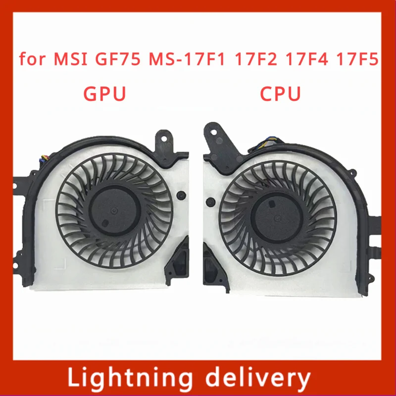 Laptop CPU GPU Cooling Fan PAAD06015SL 0.55A 5VDC N415 N416 for MSI GF75 MS-17F1 17F2 17F4 17F5