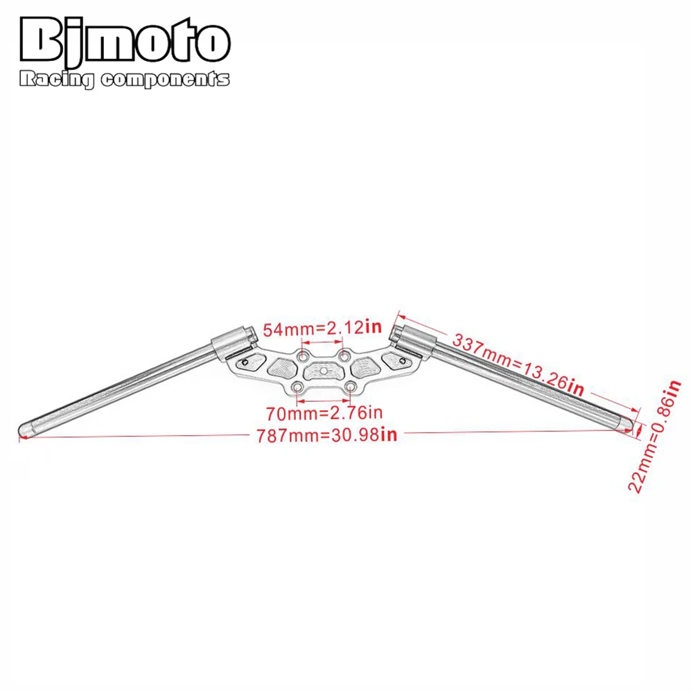 BJMOTO Motorcycle Adjustable Handlebar 7/8\