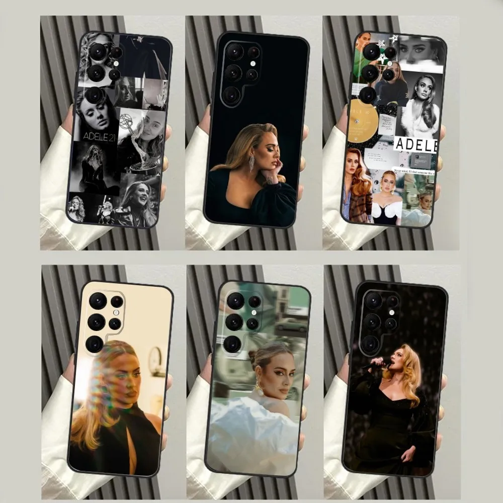 Singer A-Adele Phone Case For Samsung S25,S24,S23,S22,S21,S20,Ultra,Pro,S10,S30Plus,S9,20lite,FE Black Cover