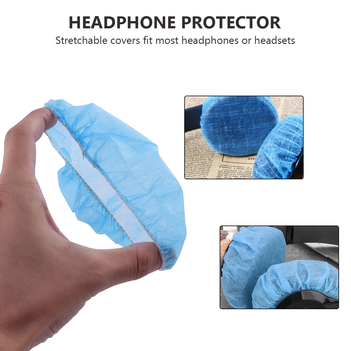 

100 Pcs Earphone Case Headphone Cover Tips Covers Protective Headset Sleeve Simple
