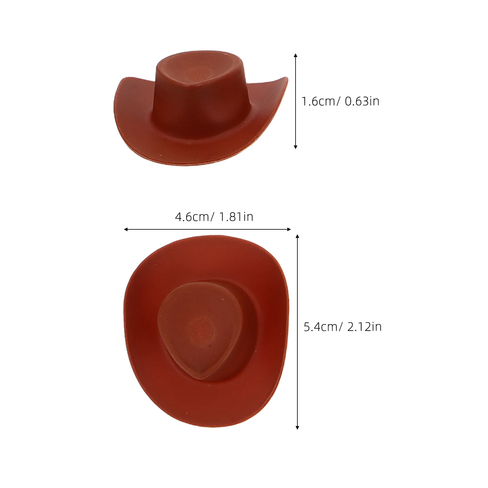 40Pcs Mini Cowboy Hats Cute Plastic Western Cowgirl Caps Miniature Party Caps for Dollhouse Crafts Decorations