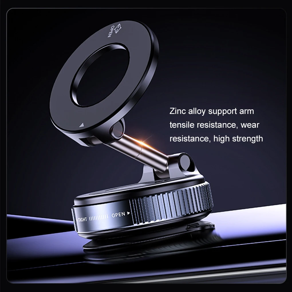 Vacuum Suction Holder Convenient And Fast Installation In Any Position Magnetic Phone Holder Strong