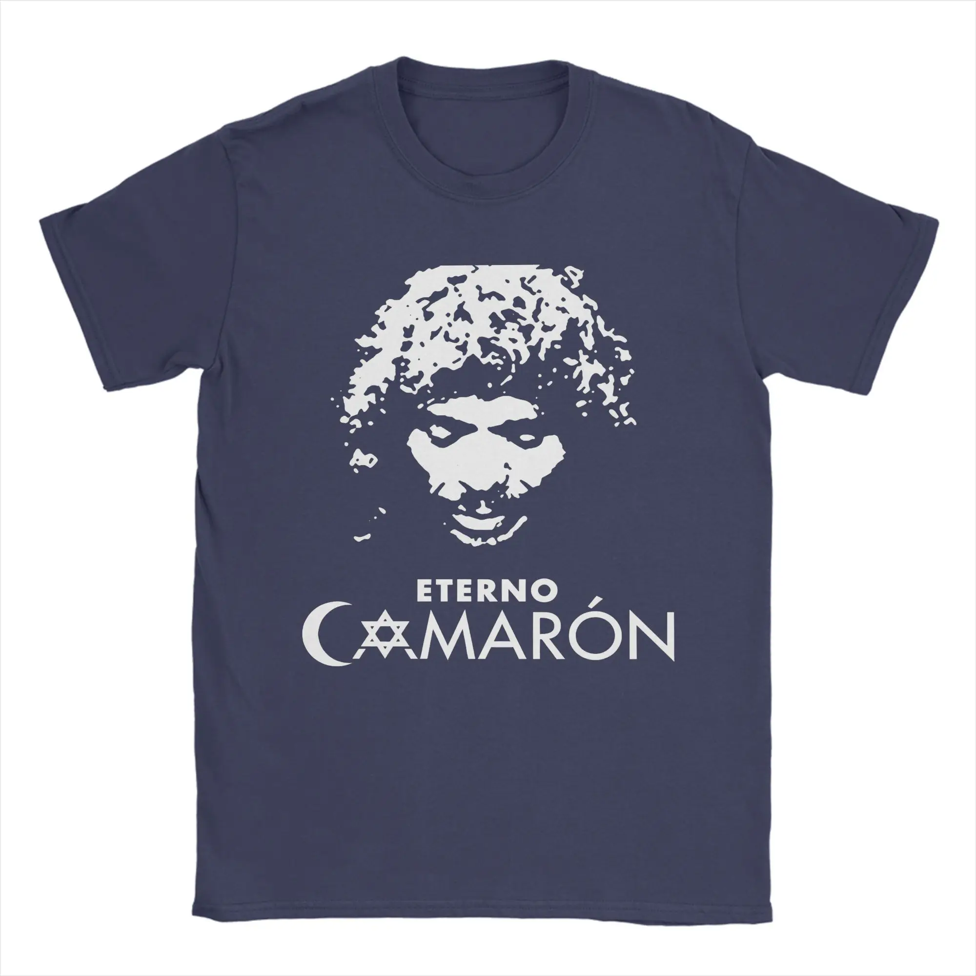 Camarons De La Isla الفلامنكو المغني تي شيرت للرجال تي شيرتات قطن س الرقبة جزيرة الروبيان تي شيرت الملابس الجرافيك المطبوعة