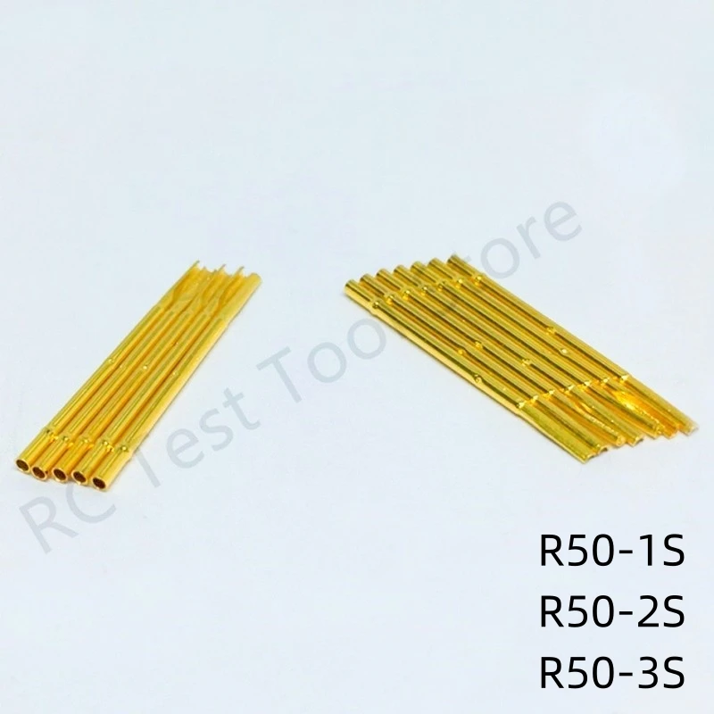 R50 Series PCB Test Probe Receptacle Pogo Pin Connect Socket R50-2S 1S 3S 1C 2C 3C 1W 2W 3W  Spring Test Pin P50-B P50-B1 0.68mm