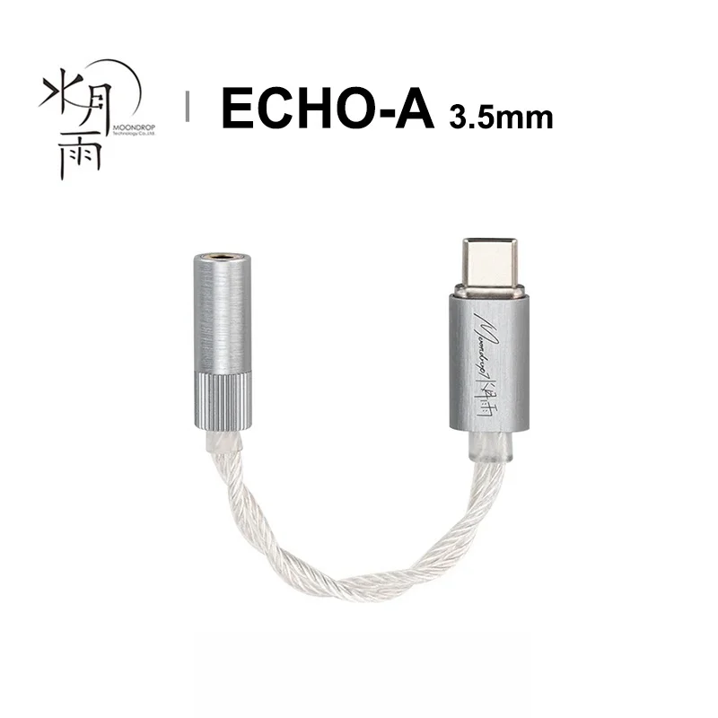 MOONDROP ECHO-A USB-C to 3.5mm High-Resolution UDB DAC AMP Headphone Amplifier Portable Decoder