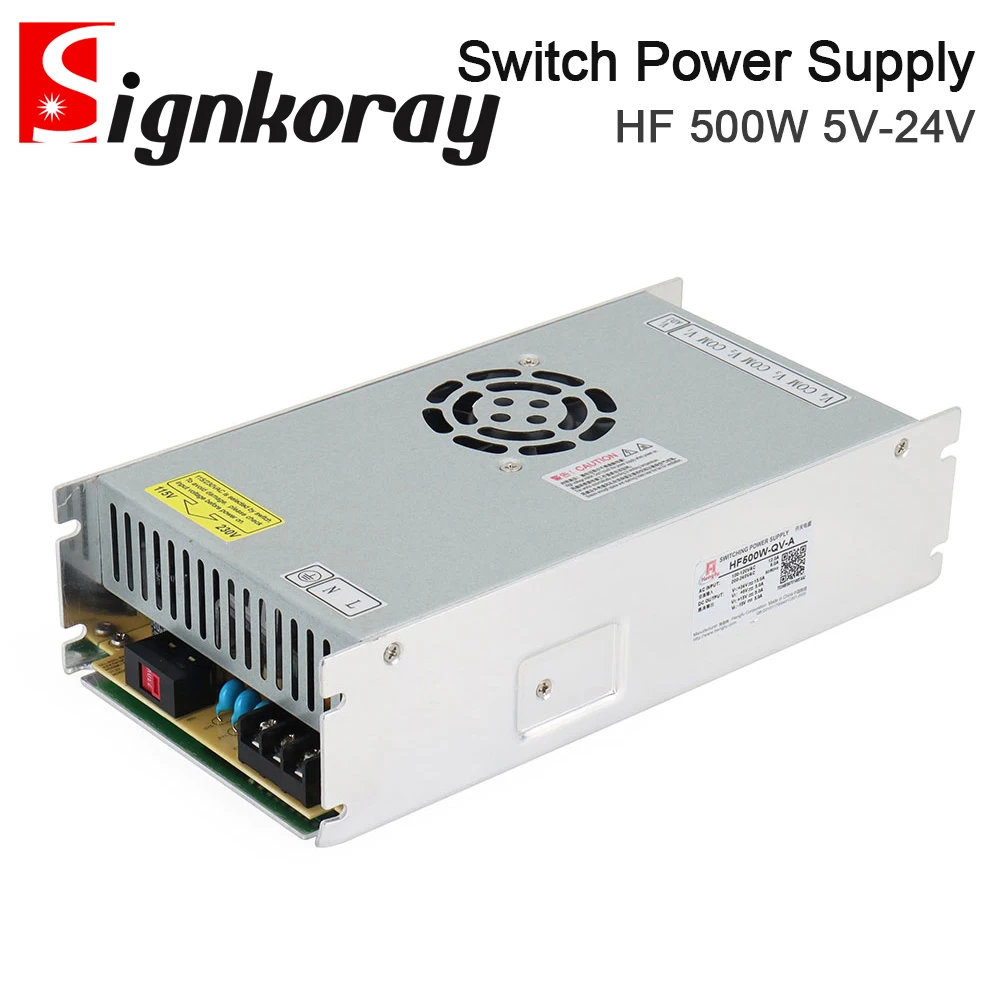 

SignkoRay 500W Switching Power Supply HF500W-QV-A Output 24V15A 15V5A 5V5A Triple Output for Laser Marking Machine