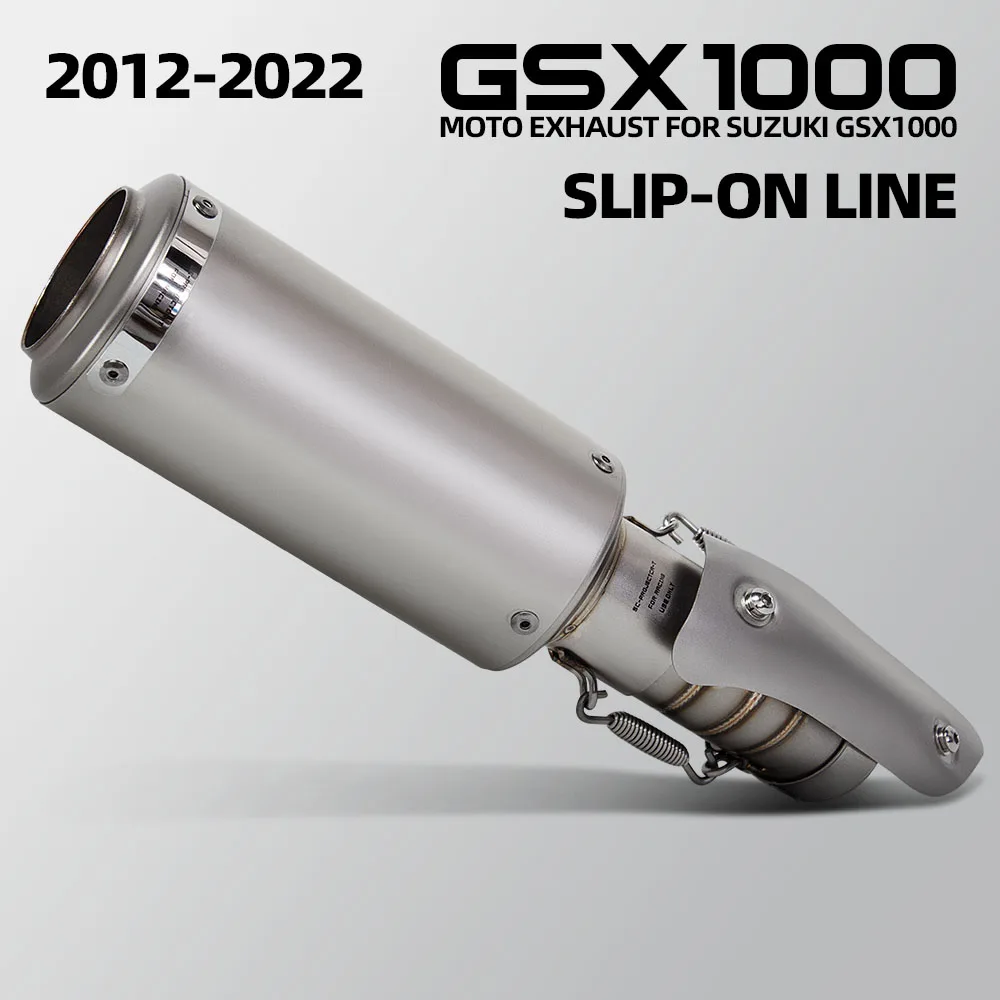 

GSXR1000R Exhaust Muffler For Suzuki GSXR1000 GSX-R1000/R1000R 2012-2025 Motorcycle Slip on Line Exhausts Project CR-T Tail Tube