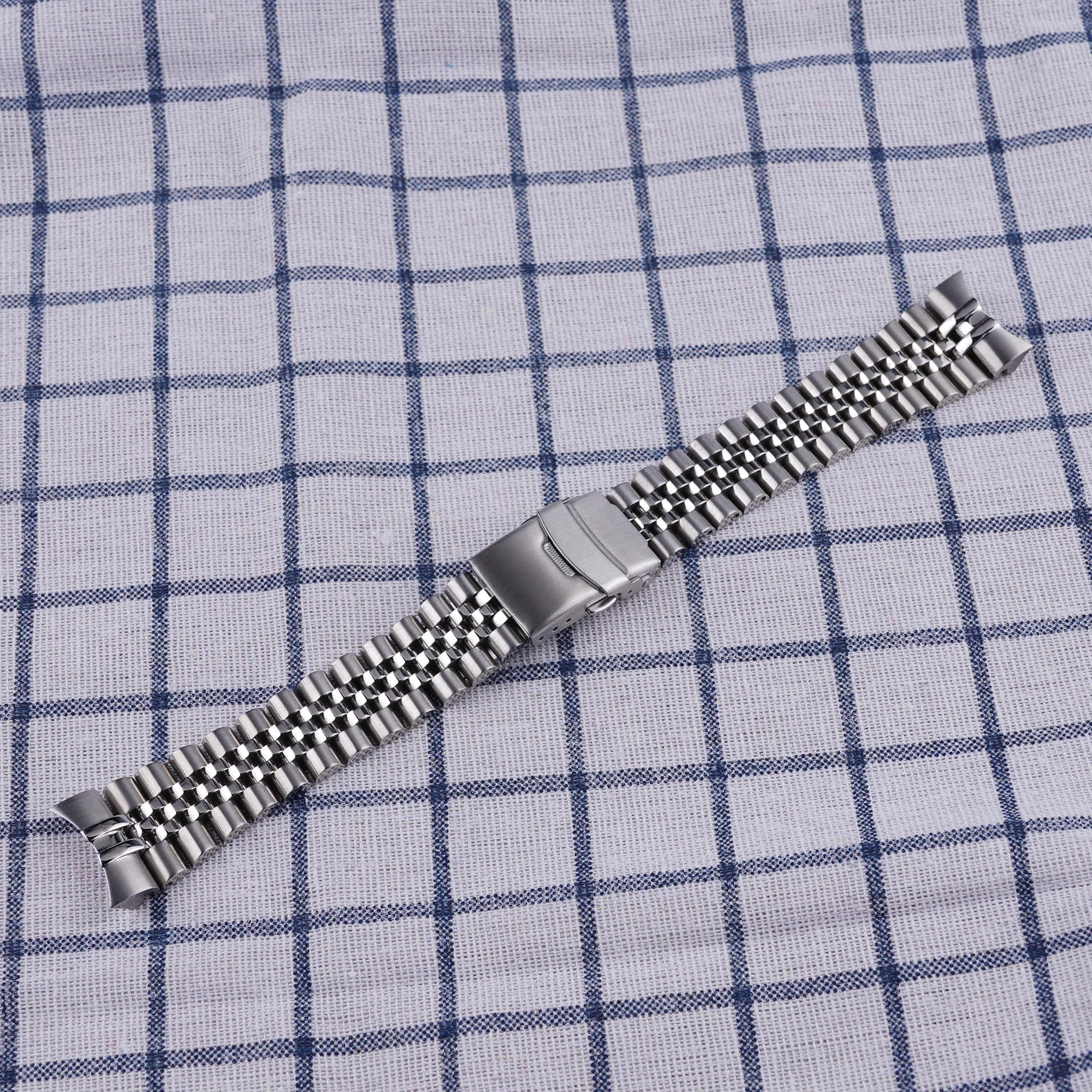 Solid Stainless Steel Watch Bracelet Jubilee - 22mm horlogeband voor Orient Kamasu Mako