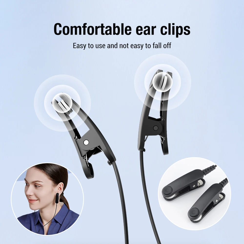 CES Ear Clip Sleep Aid Device Microcurrent Stimulation Ear Insomnia Anxiety Depression Fast Sleep Relieve Relieve Fatigue Head P