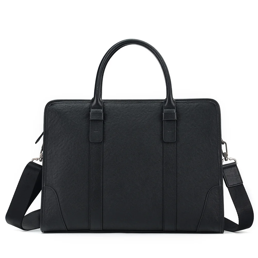 Sac messager en cuir véritable pour ordinateur portable Bomb Case15.6, sac à main vintage d'affaires, lancé pour homme