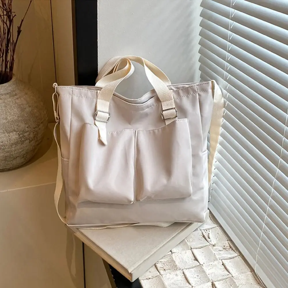 

Japanese Waterproof Canvas Bag Large-Capacity Korean Tote Bag Casual Bucket Crossbody Bag Girl