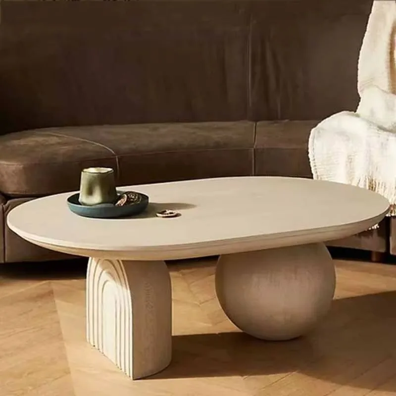

Hardcover Nordic Coffee Table Clear Oval Unique Floor Modern Coffee Table Design Apartamento Mesa Centro Salon Home Furniture
