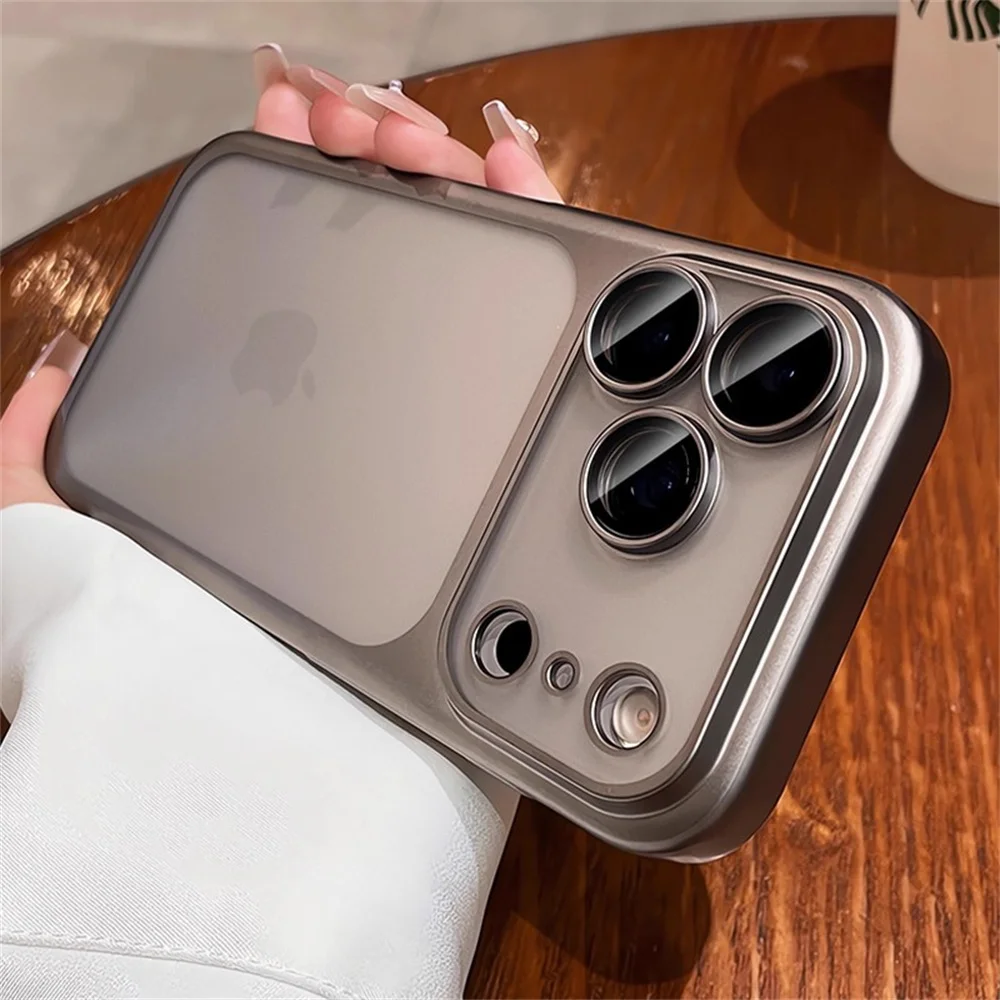 New Transparent Original Phone Case For iPhone 17 16 15 14 13 12 11 Pro Max Matte Air Frosted Shockproof Bumper ProtectiveCover