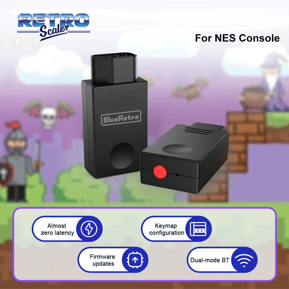 RetroScaler Blueretro Wireless Controller Adapter for NES Game Console to PS3 PS4 8Bitdo Ipega9076 Switch Joycon Controllers