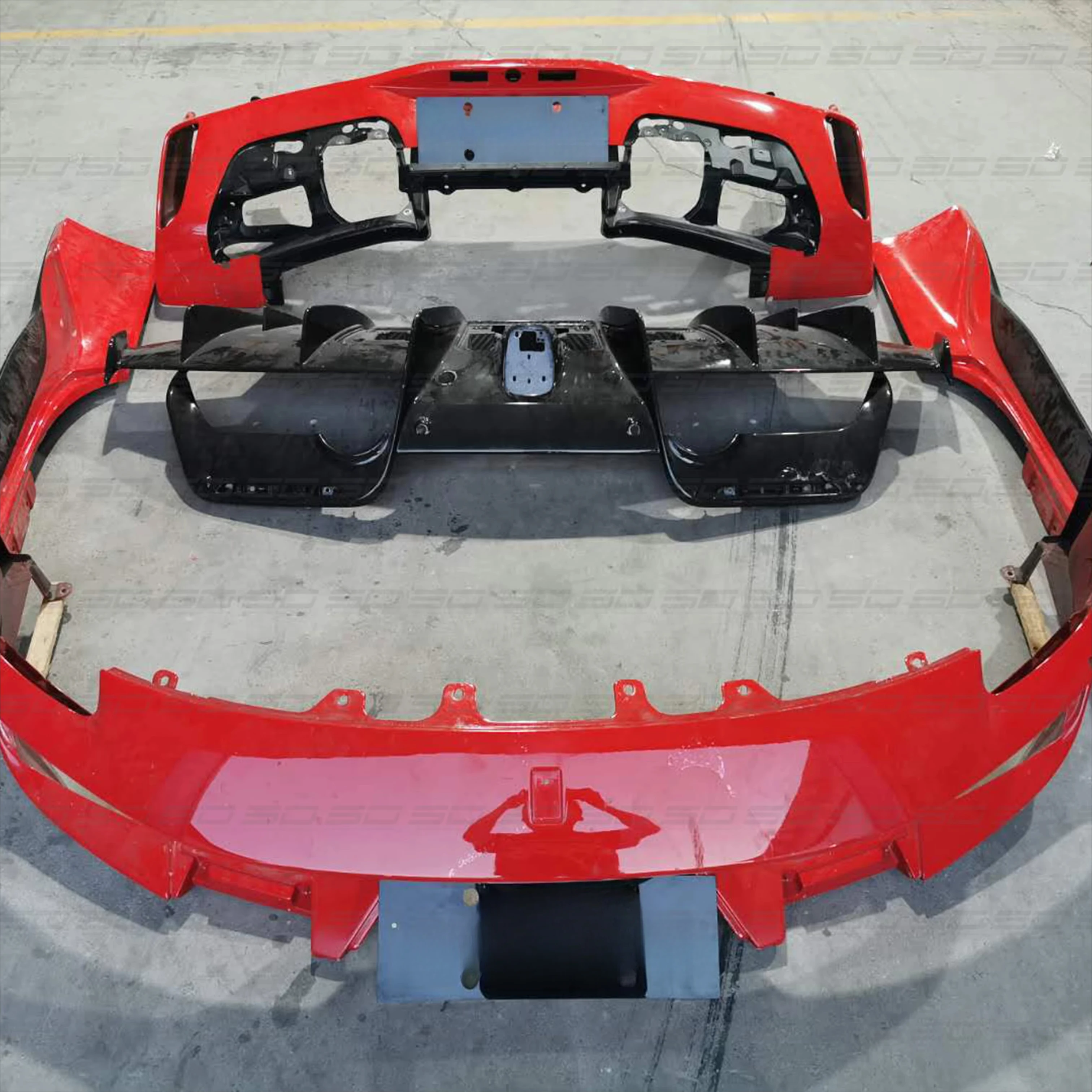 Real Carbon Fiber Body Kit P Style Full Set for F 488 GTB