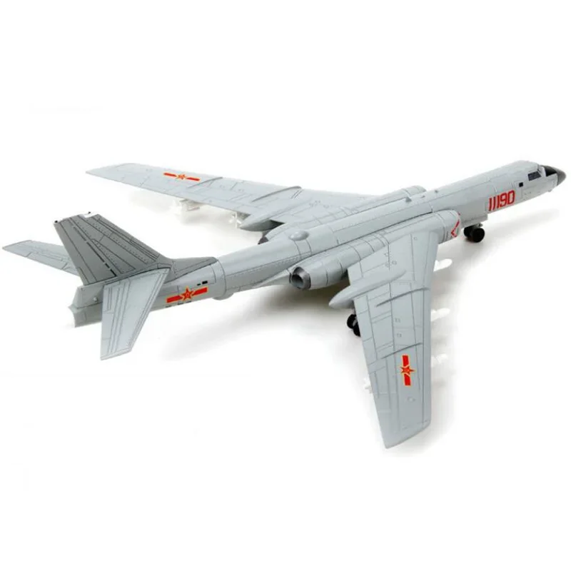 1/144 Scale Soviet Union Tu 16 China Ver Xian H-6 Strategic Fighter Aircraft Airplane Models Toys Plane Kids Boys Gift