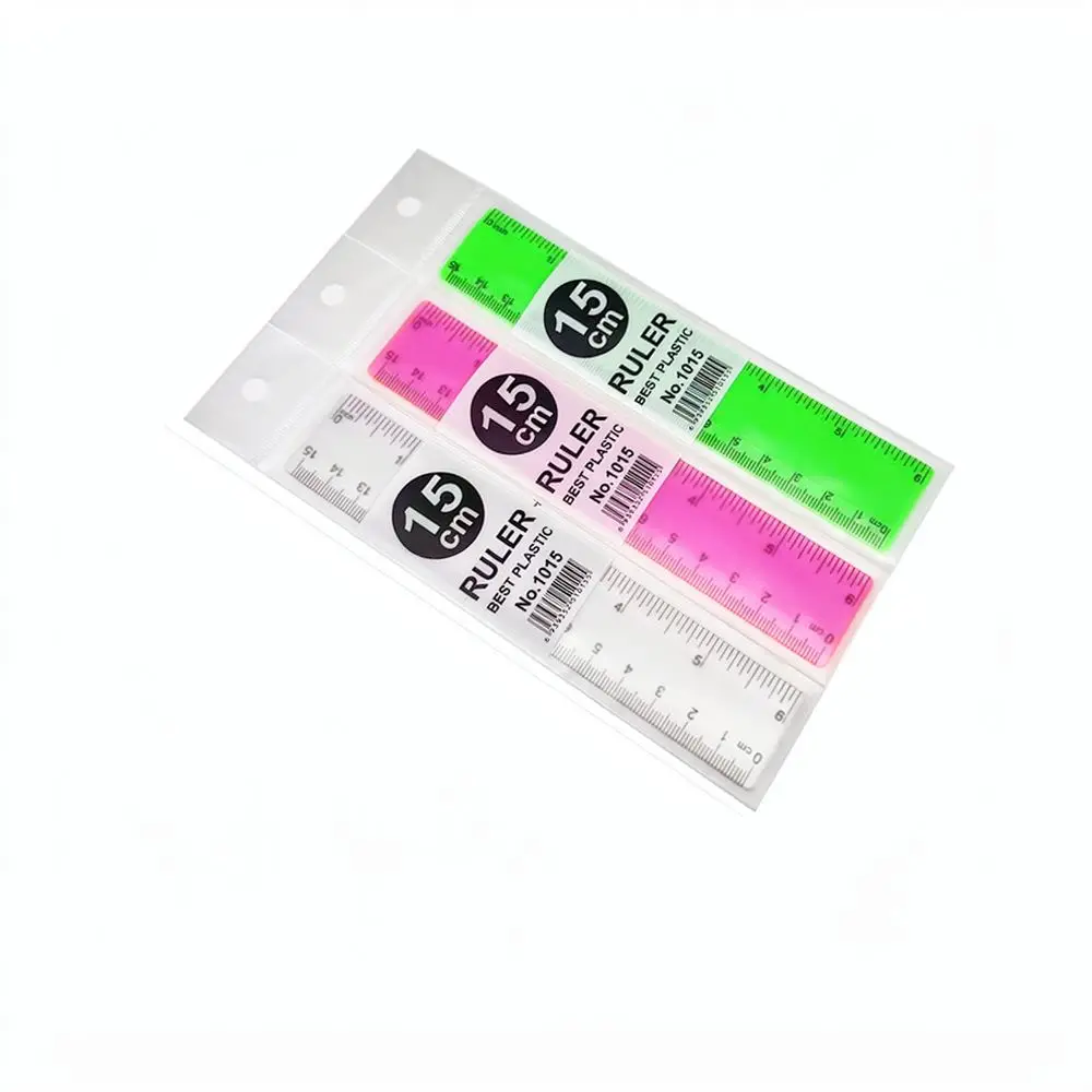 For Haiyuan Professional 15cm Measuring Ruler Clear Plastic Stationery For Student School Drawing Craft Drafting Work
