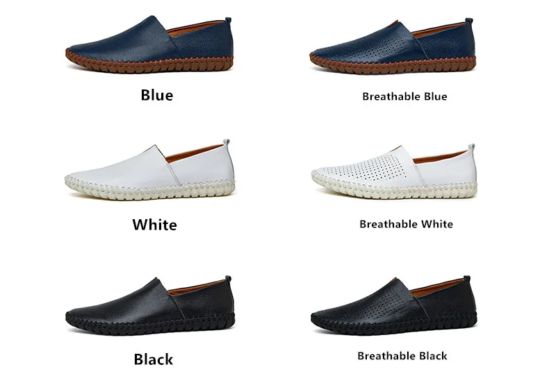 Mode männer Fahren Schuhe Handgemachte Leder Männer Müßiggänger Weiche Atmungsaktive männer Casual Schuhe Zapatillas Hombre Große Größe 38-48 – Detail 5