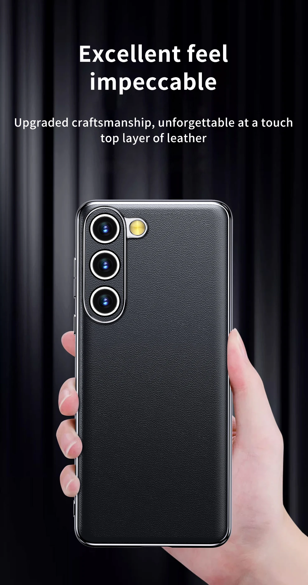 Handy hülle aus echtem Rindsleder für Samsung Galaxy S 24 23 S24 S23 Ultra S22 plus S21 Fe Note 20 Beschichtung stoß feste Schutzhülle – Detail 11
