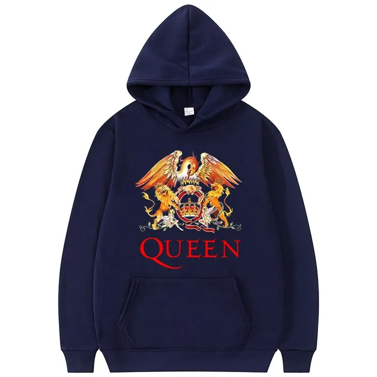 Hoodies Queen Rock Band Printed Sweatshirt Men Women Fashion Oversized Sweatshirts Hoodie  Harajuku Unisex Clothing Coat