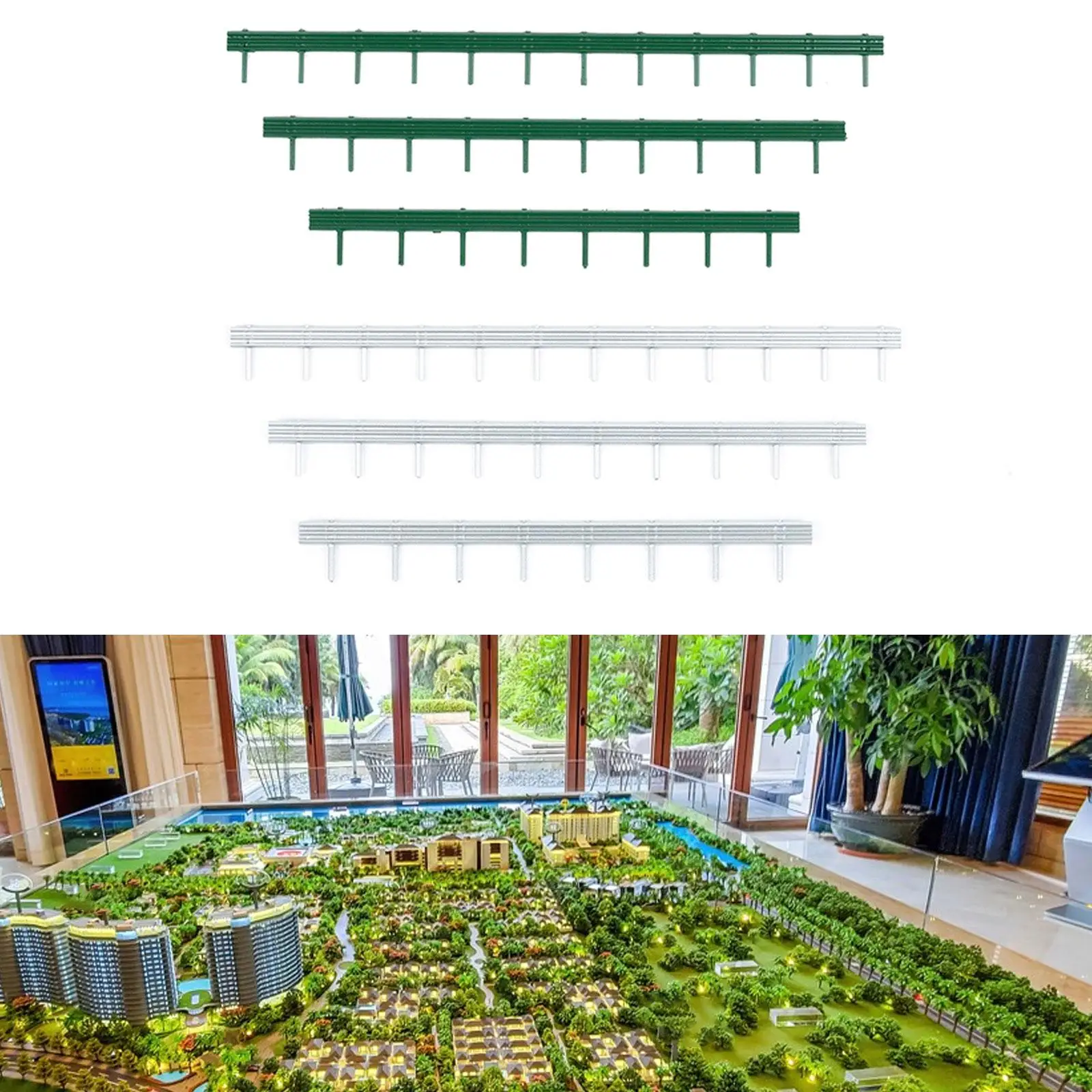 Model Pemandangan Jalan Rel Kereta Api Diorama Pemandangan Proyek Kerajinan Ornamen Lanskap Miniatur Arsitektur Lanskap Mini