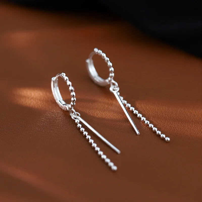 REETI 925 Sterling Silver Earrings Chain Earring Creative Hot Sexy Jewelry For Women Gift Customized