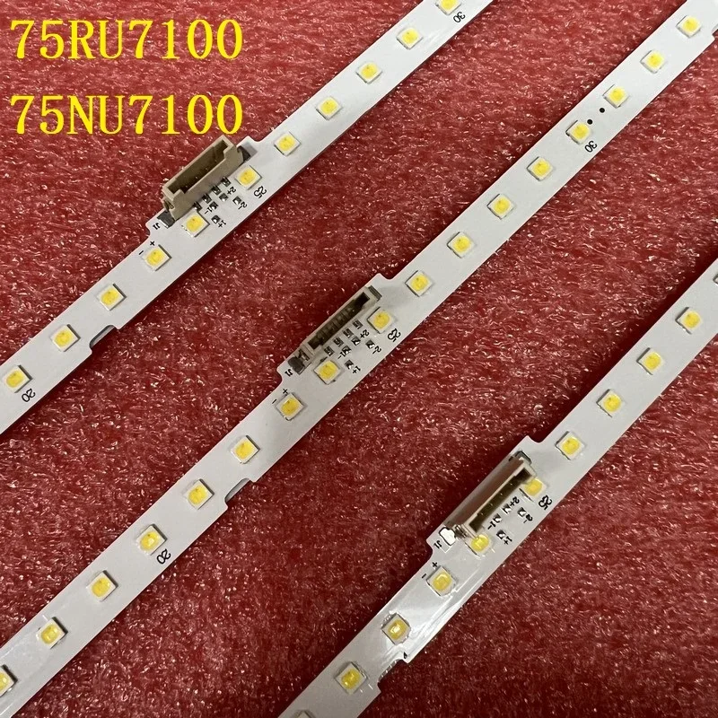 Imagem -03 - Kit de Faixa Led para Samsung Ue75ru7200 75nu7100 75ru7100 Ua75ru7100k Un75ru7100 Ua75ru7100 Ue75ru7100 Bn6115487a Bn9646078a Pcs