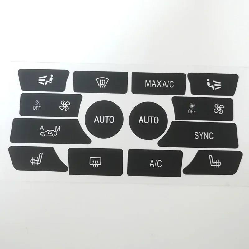 For BMW 5 6 7 Series X5 X6 F10 F18 F06 F12 F01 F02 F15 F16 520 523 Car Console Dash Air Conditioner Button Repair Decals Sticker