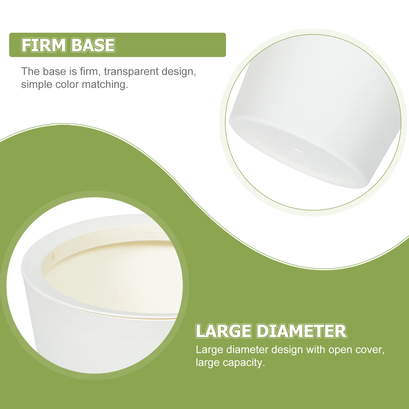 

Large Round Garbage Can for Household Use Eco Friendly Waste Paper Basket High Quality Storage Bin Simple Fashionable Decorative