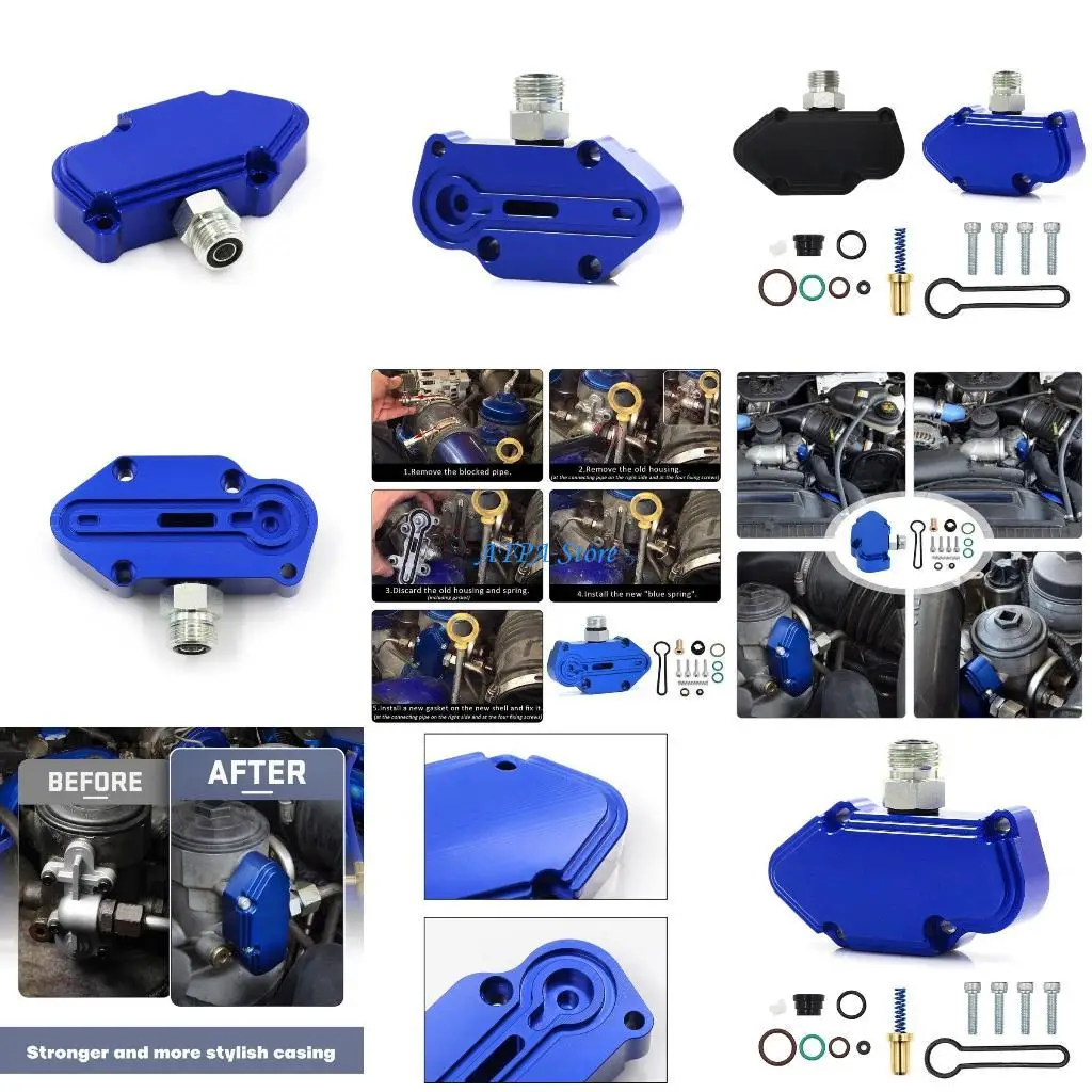 

U13C Pressure Regulator Valves Cap Billet Aluminum Diesels Spring with Spring Housing for 6.0 Powerstroke 2003-2007