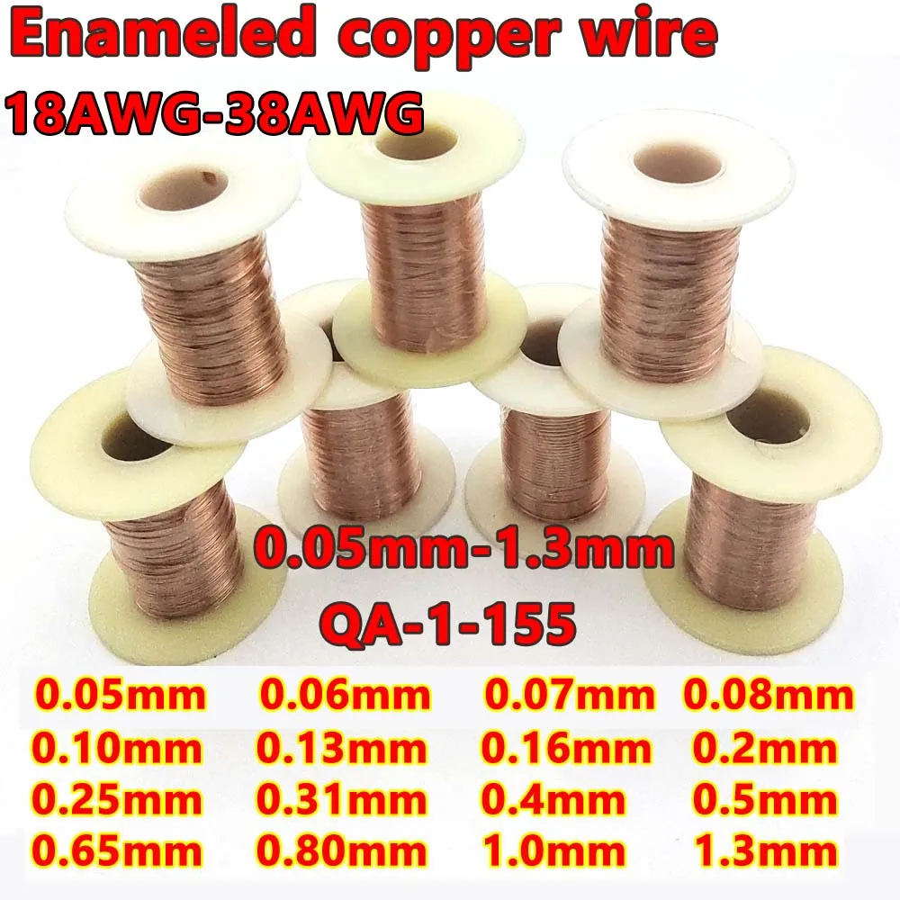 

0.05-1.3mm polyurethane Enameled Copper Wire Magnet Wire Magnetic Coil Winding wire For Making Electromagnet Motor Copper Wire