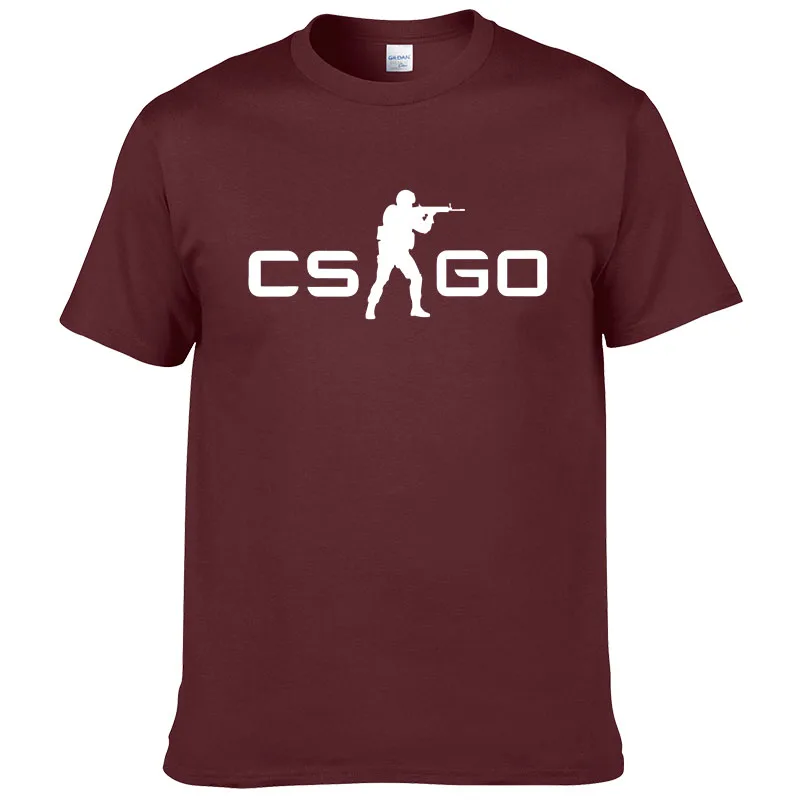 2023 Summer New Men Brand Tee CS GO T Shirt Counter Strike Global Offensive CSGO TShirt Casual Games Team Funny T-Shirt