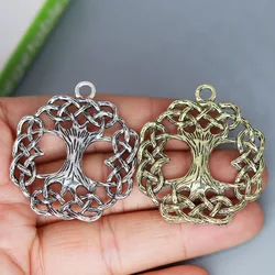 3Pcs/lot Yggdrasil Tree of Life Ash Tree World Charm Pendant For DIY Necklace Earrings Handmade Jewelry Making