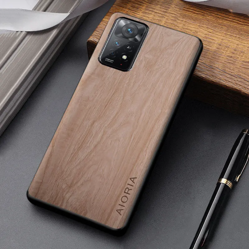Case for Redmi Note 11 Pro Plus 11S 5G unique design lightweight wood pattern PU leather Phone Cover for redmi note 11 pro case