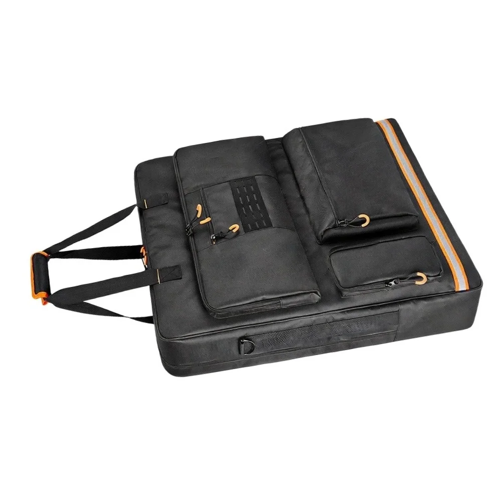 Waterproof For Outdoor Backpack for Solar Panels with Flap Pockets and Cable Organization 28x16x11cm Dimensions