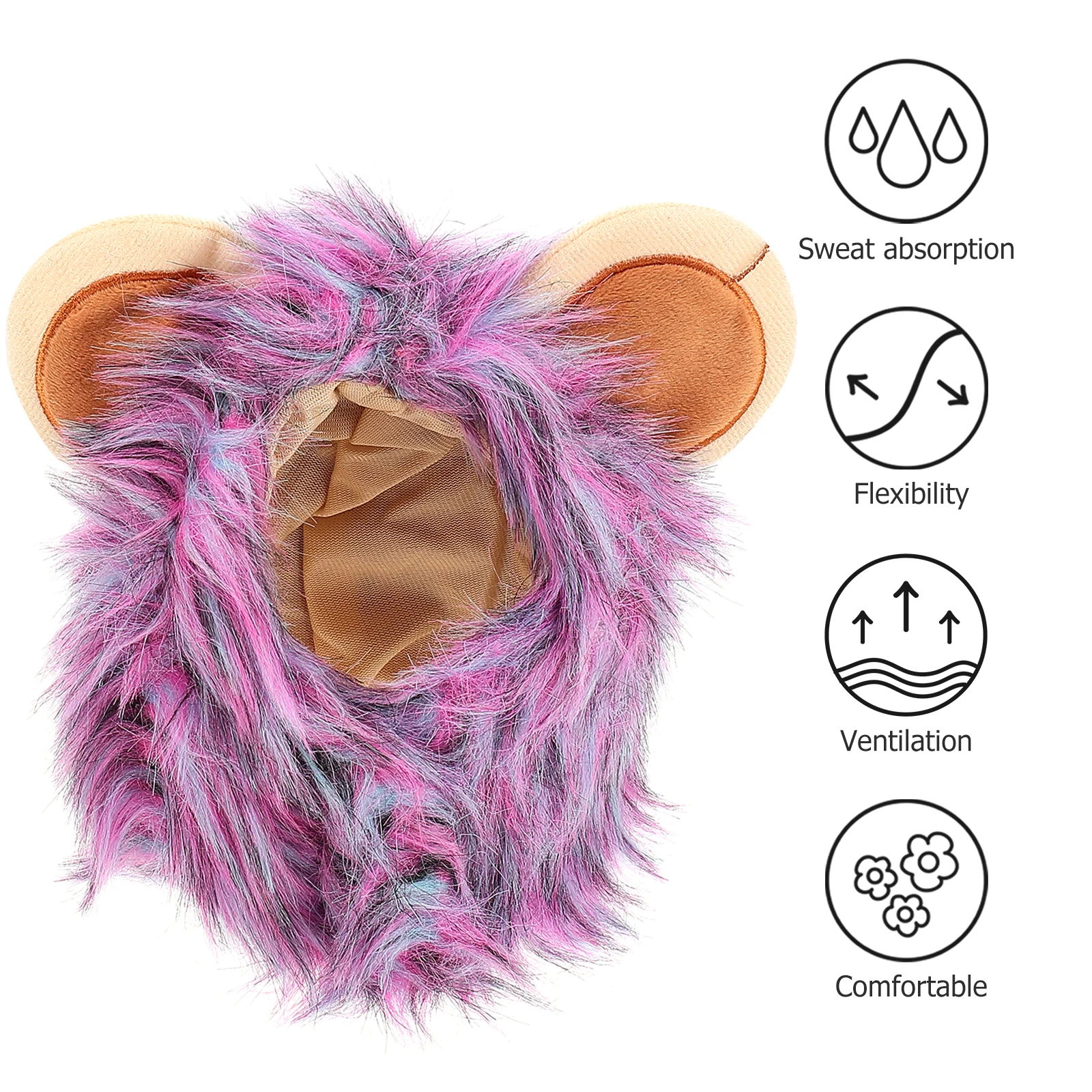 

1Pcs Lion Mane Hat Halloween Dog Cat Costume Adjustable Comfortable Pet Decorative Headgear Party Supplies Dog Halloween Hats